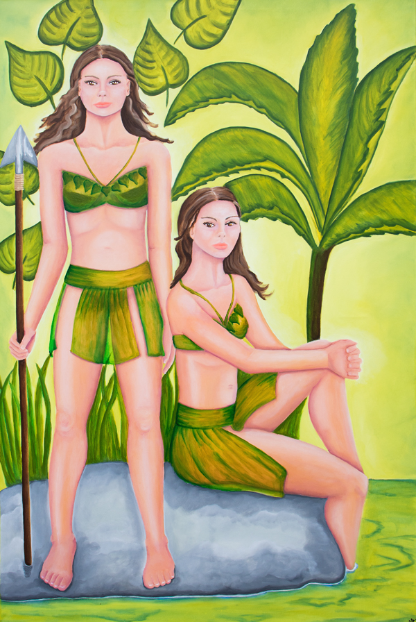 Poetische Kunst Figurative Malerei Weibliche Kraft Laurette Ariane Laurette-art